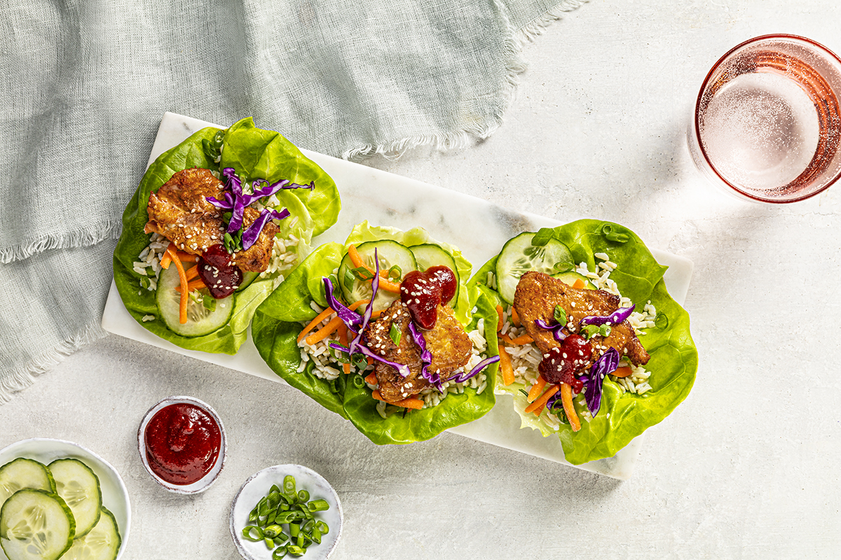 Air Fryer Korean Pork Lettuce Wraps | Prairie Fresh®