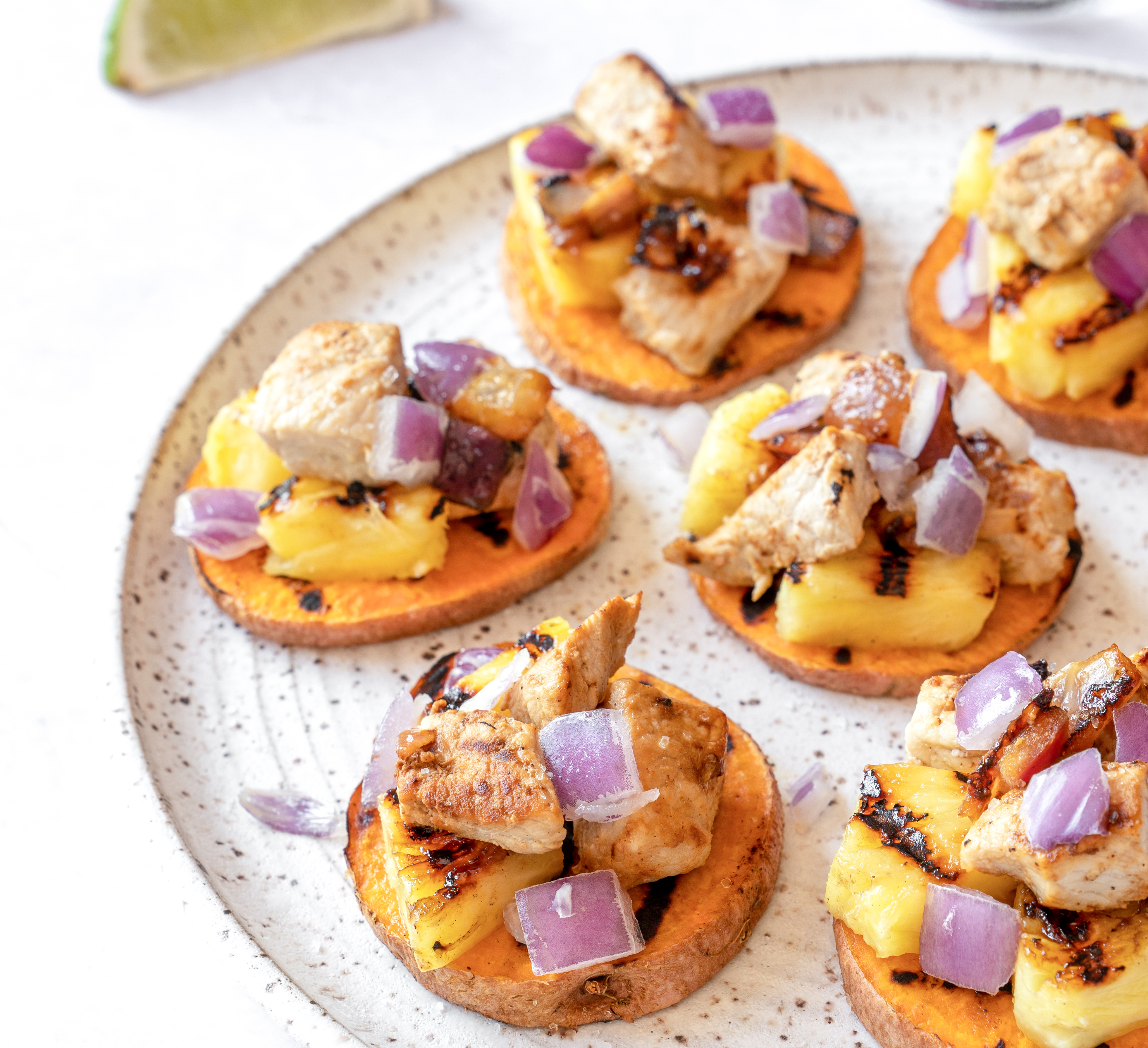 Aloha Pork Pineapple & Grilled Sweet Potato Toast | Prairie Fresh®