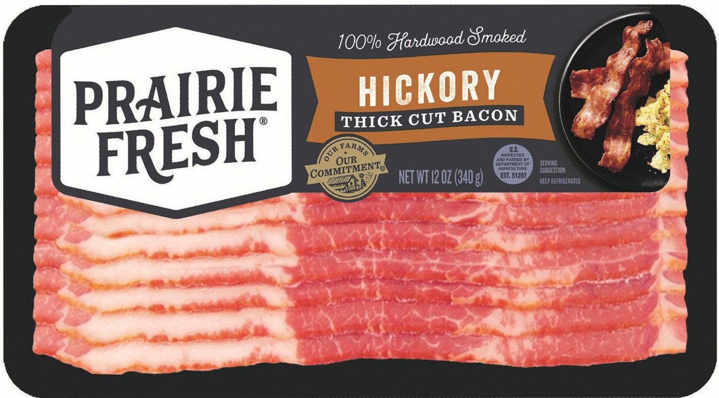 Prairie Fresh Hickory Smoked Thick Cut Bacon (12oz) | Prairie Fresh®