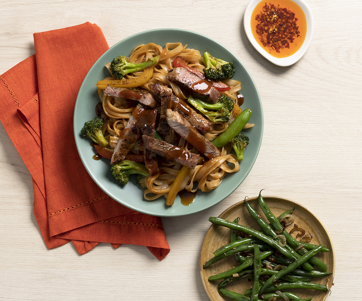 Pork Steak Curry with Veggies and Rice Noodles | Prairie Fresh®