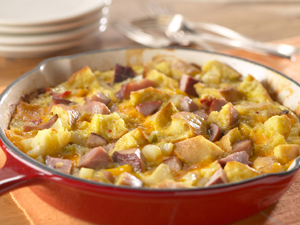 Anytime Ham and Cheese Frittata | Prairie Fresh®