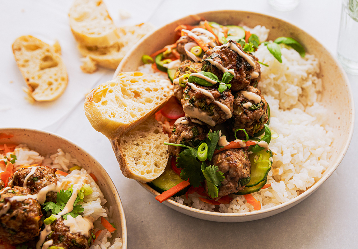 Pork Banh Mi Bowls | Prairie Fresh®