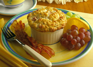 Mini Ham and Mushroom Souffles | Prairie Fresh®