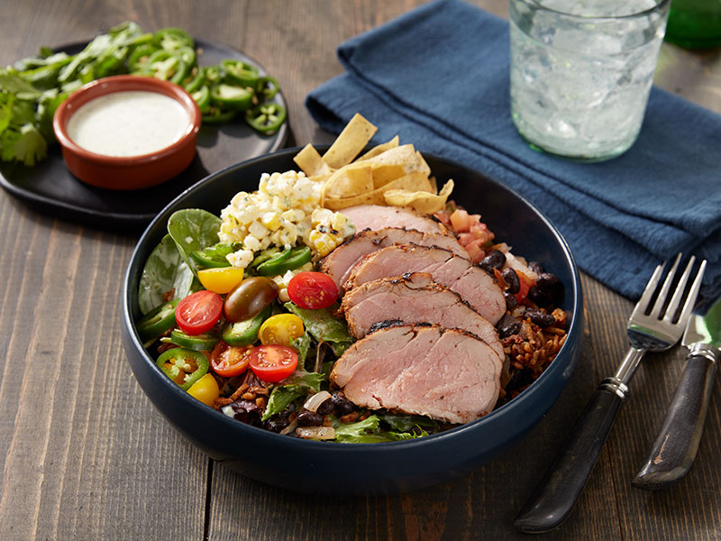 Grilled Carne Asada Tenderloin Street Corn Bowl | Prairie Fresh®