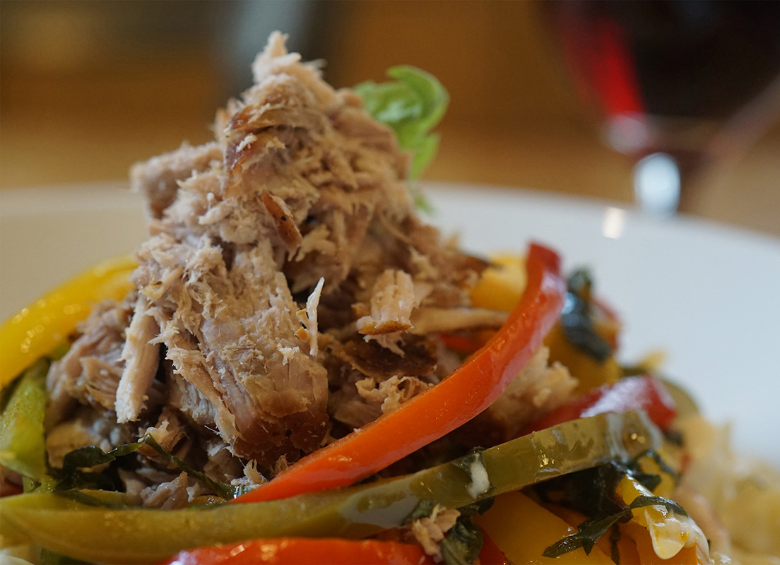 Braised Pork Sirloin Peperonata | Prairie Fresh®