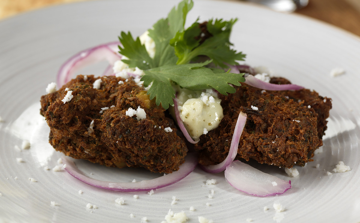Pork Belly Falafel with Rosemary Yogurt | Prairie Fresh®
