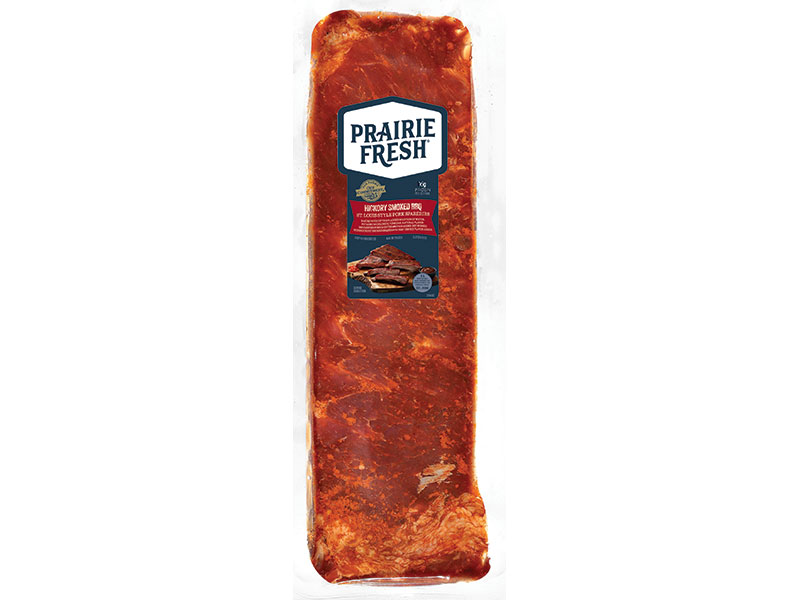 St. Louis Style Pork Spareribs Dry Rubbed with Hickory Smoked BBQ Seasoning