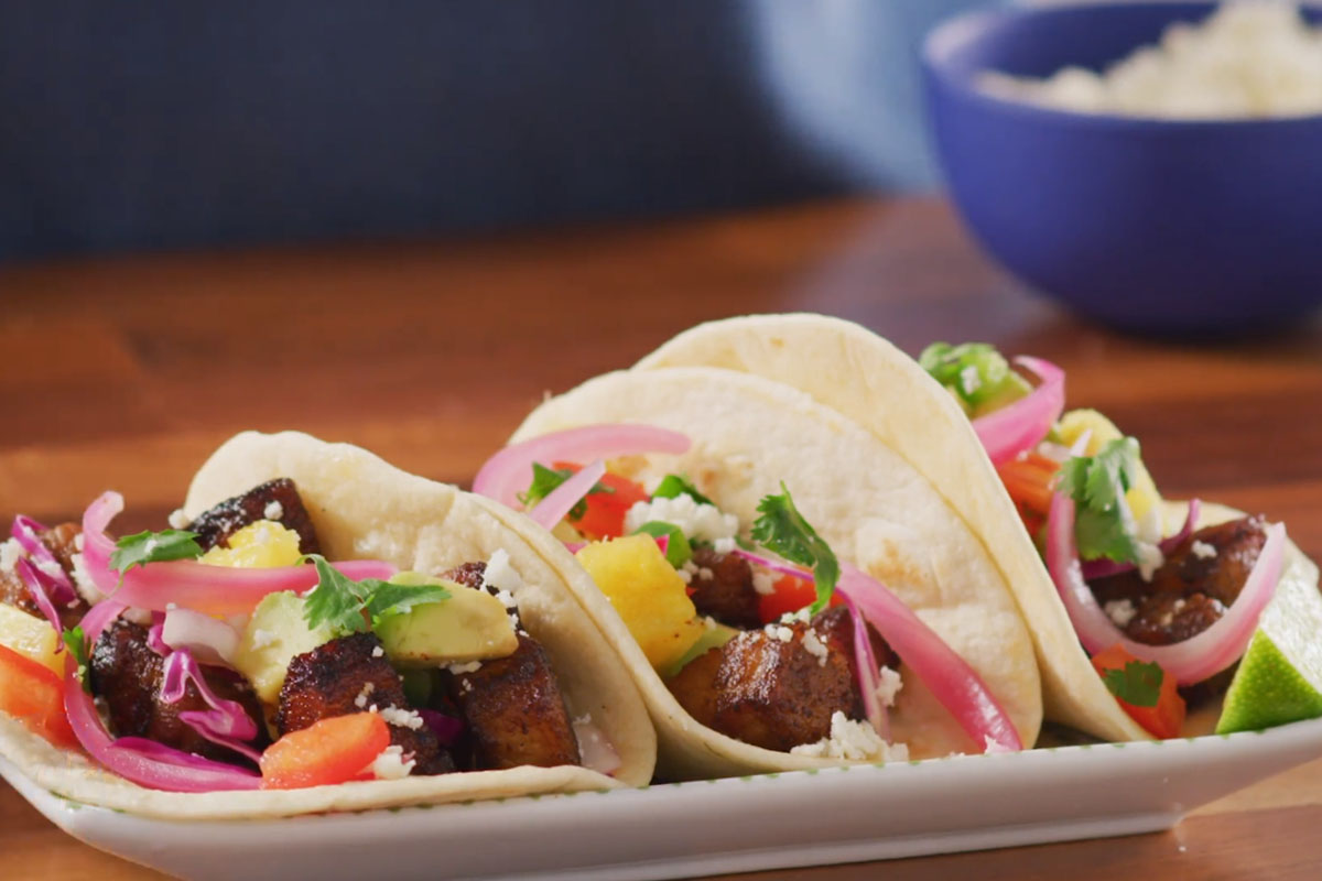 Air Fryer Pork Belly Tacos | Prairie Fresh®