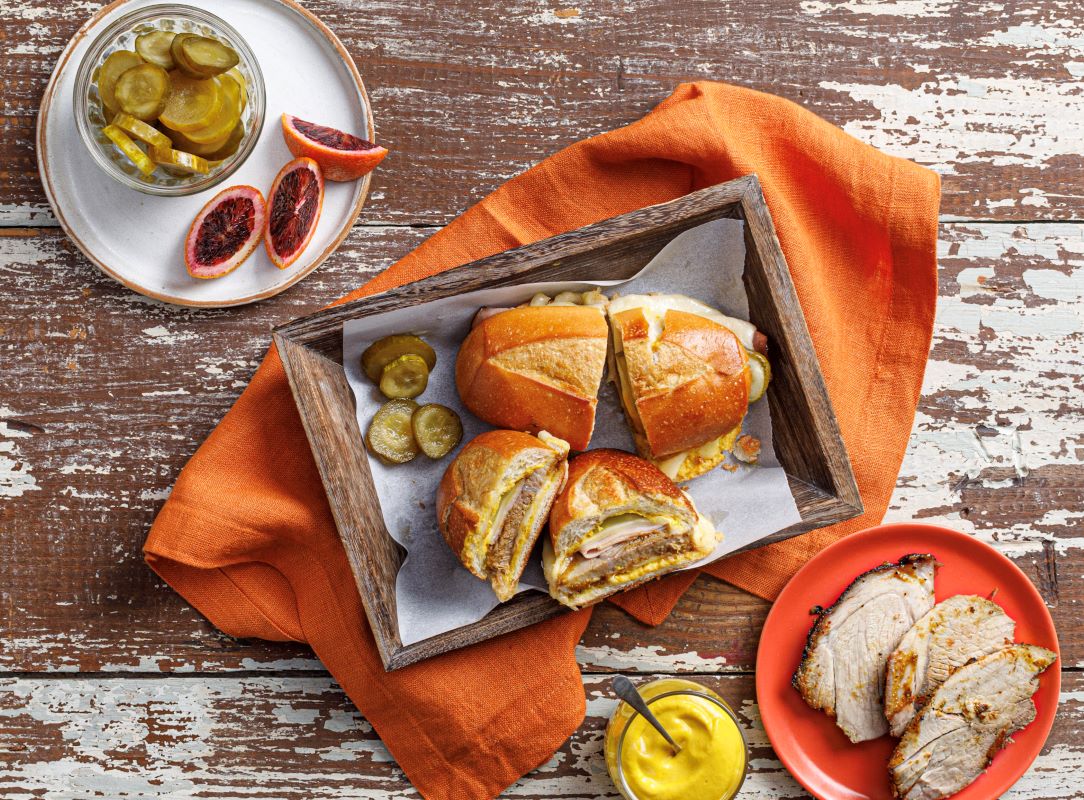 Cubanos with Blood Orange Marinated Pork | Prairie Fresh®