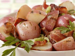 Grilled New Potato Salad with Bacon and Scallions | Prairie Fresh®