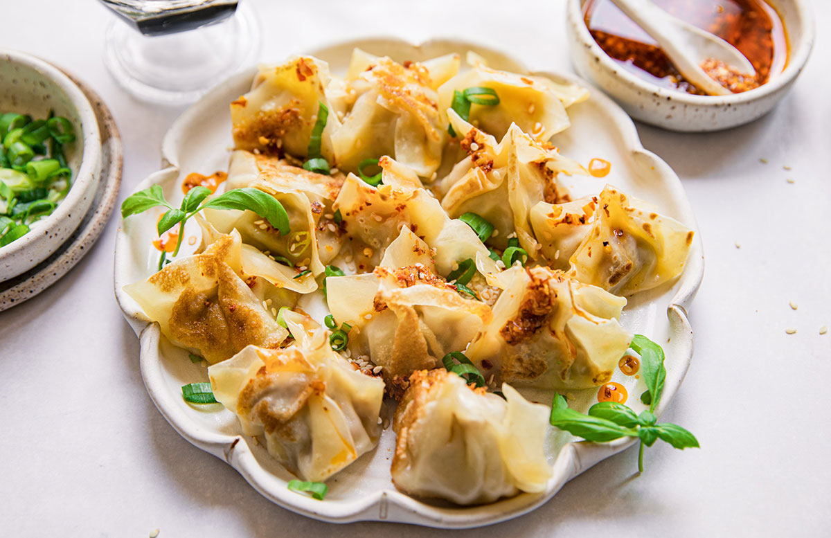 Pork Wontons with Crispy Chili Oil | Prairie Fresh®