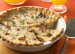 Ham, Bacon, and Carmelized Onion Tart | Prairie Fresh®