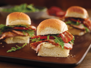 Spice Rubbed Pork Loin BLT Sliders with Dijon Remoulade | Prairie Fresh®