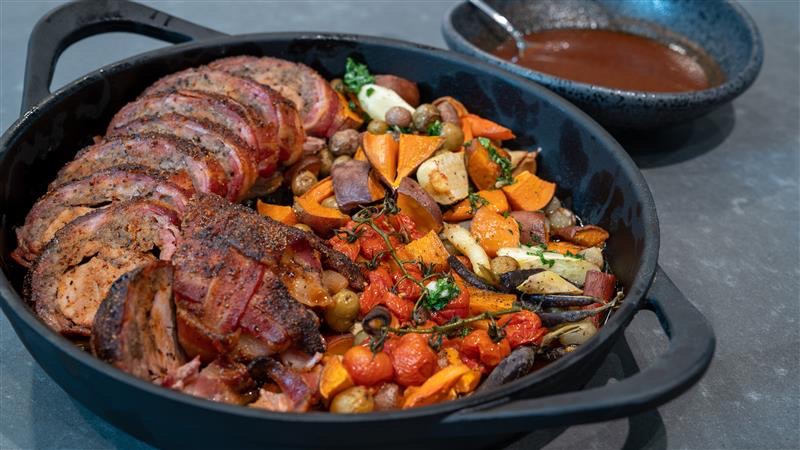 Pork Tenderloin with a Bacon Weave | Prairie Fresh®
