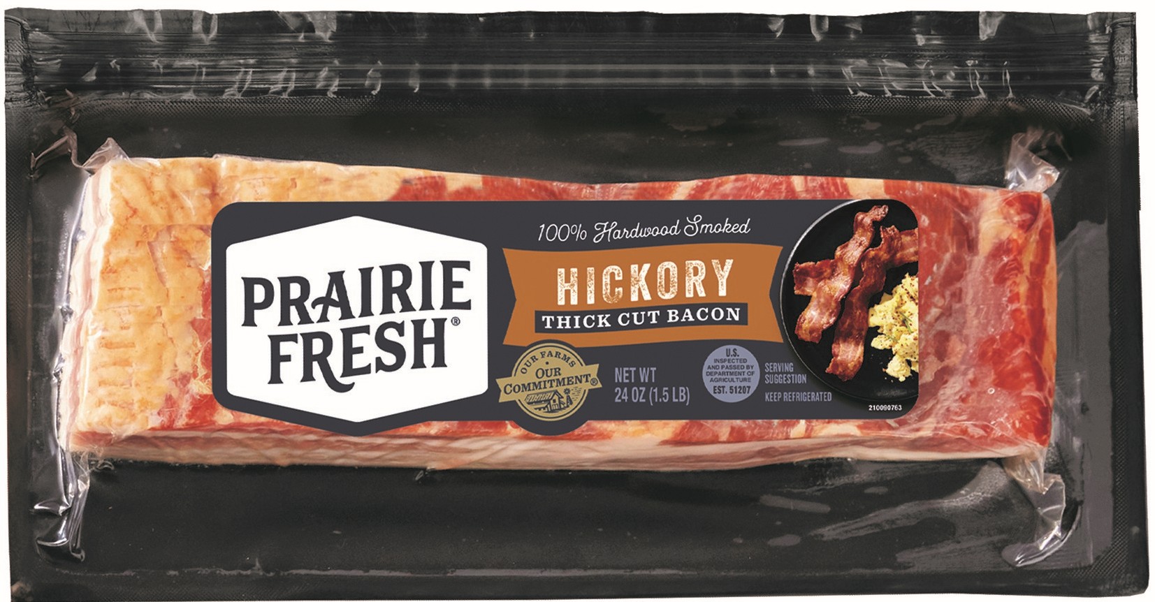 Prairie Fresh Hickory Smoked Bacon (24oz) | Prairie Fresh®