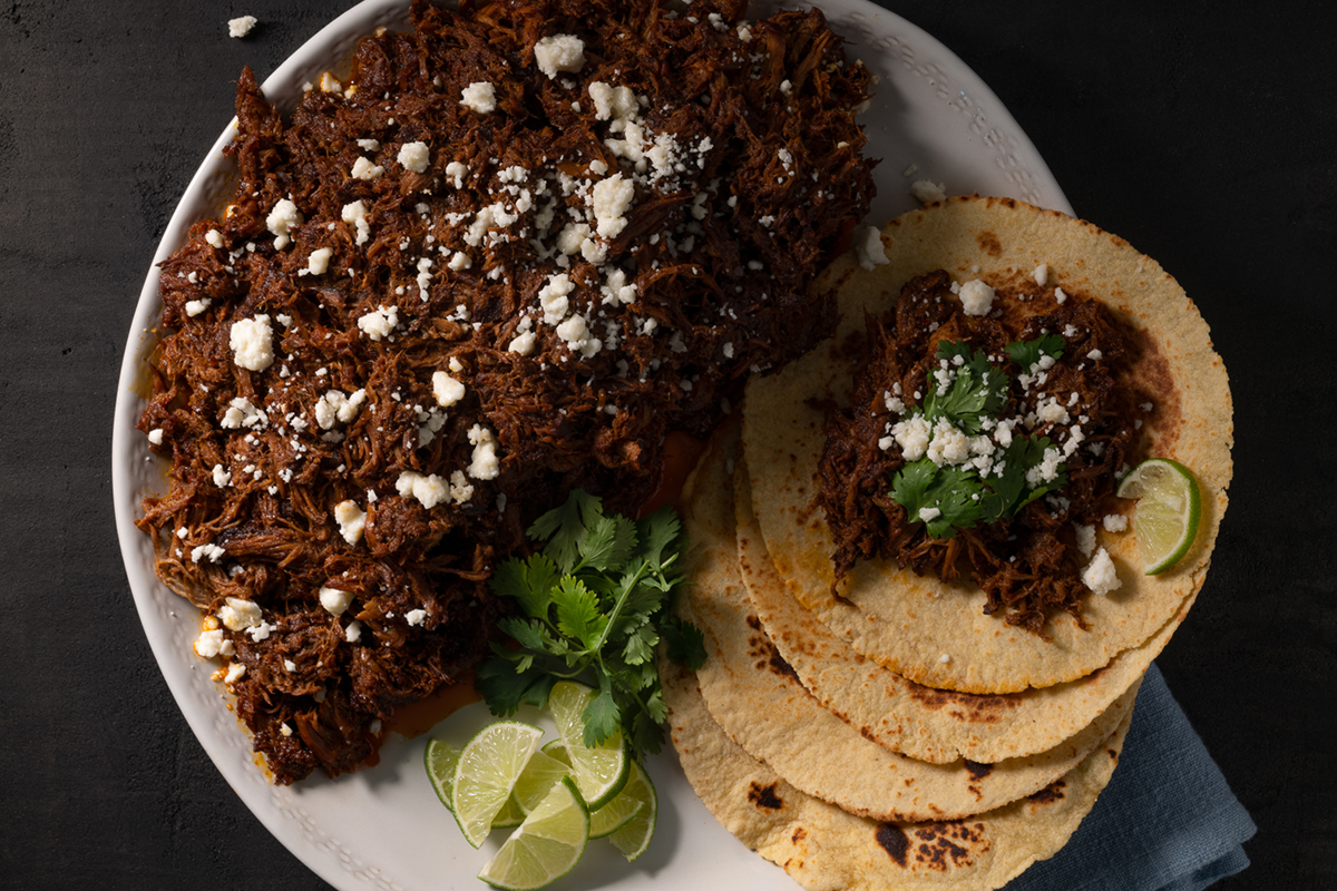 Ancho Chili Braised Pork Shoulder, Pickled Red Onions | Prairie Fresh®