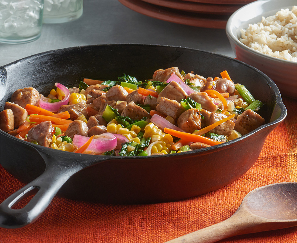 Spicy-Sweet Pork Stir Fry | Prairie Fresh®